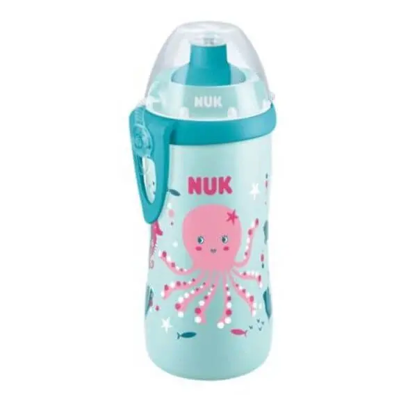 normal_kubki-bidony-i-butelki-z-uchwytami-nuk-nuk-kubek-junior-cup-300ml-18915 Nuk Junior Cup 300ml avec effet caméléon 18m+ Bleu poulpe – Image 1