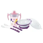 NUK Set Repas Rose/Violet 6+
