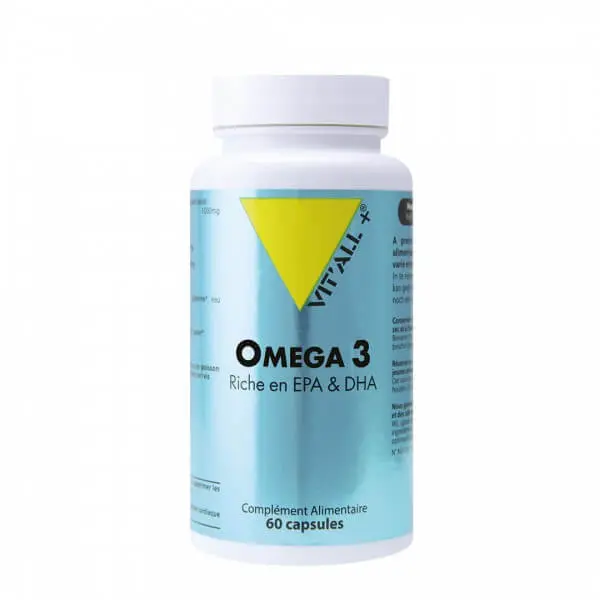 omega-3-30-gelules-vege VIT'ALL+ OMEGA 3 1000MG 60GELULES – Image 1