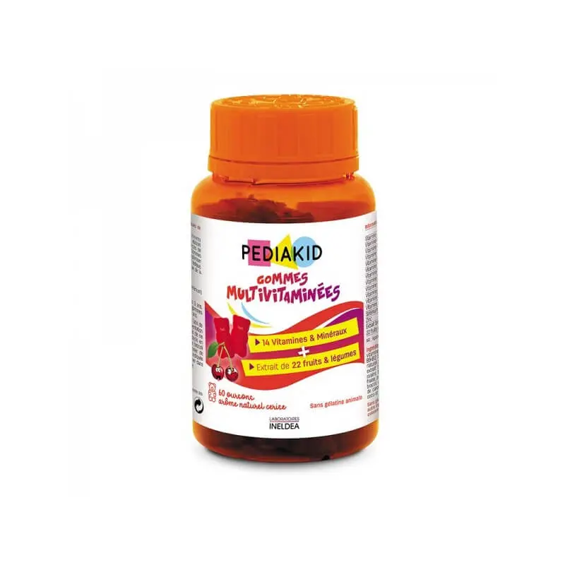 pediakid-gommes-multivitaminees-60-oursons Pediakid Gommes Multivitaminées / 60 Gommes – Image 1
