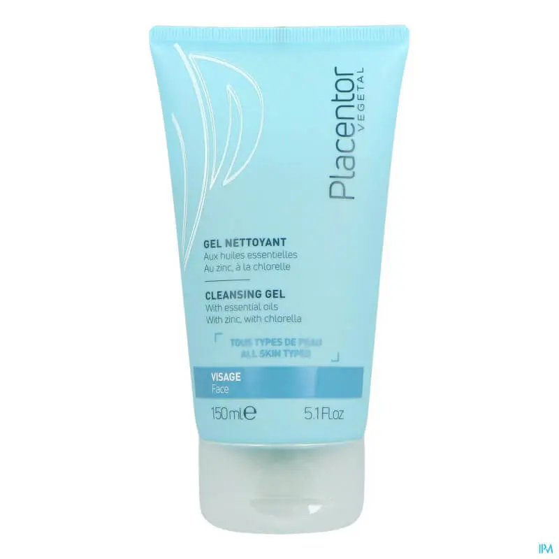 placentor-vegetal-gel-nettoyant-visage-150-ml- PLACENTOR GEL NETTOYANT AUX HUILE ESSENTIELLE 150ML – Image 1