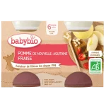 BABYBIO POMME DE NOUVELLE-AQUITAINE FRAISE 6MOIS ET+