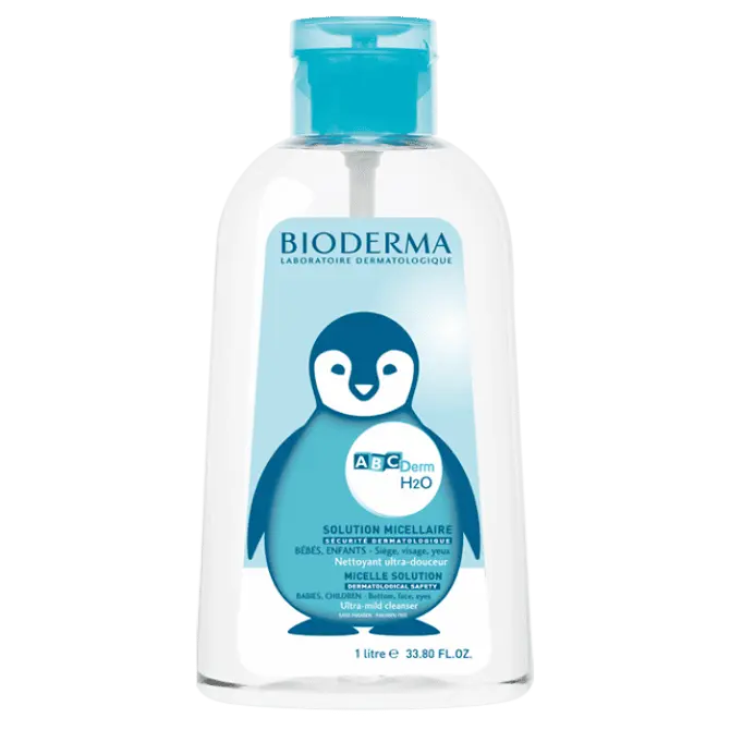 powersante-bioderma-abcderm-solution-micellaire-h2o-sans-rincage-1-l BIODERMA ABCDERM H2O SOLUTION MICELLAIRE 1L POMPE – Image 1