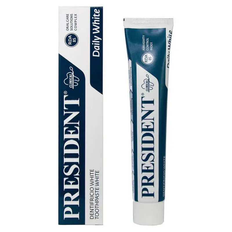 president-white-toothpaste-75-ml PRESIDENT DENTIFRICE DAILY WHITE 75ml – Image 1