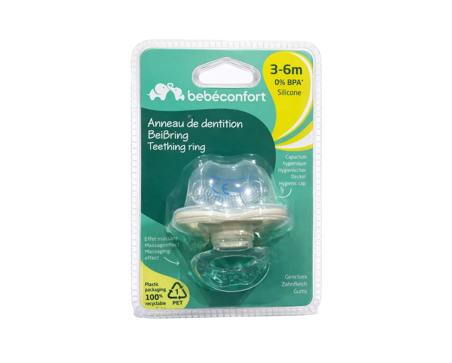 product-10-2.webp Bebeconfort – Anneau de Dentition en Silicone 3-6 Mois Sans BPA – Image 1