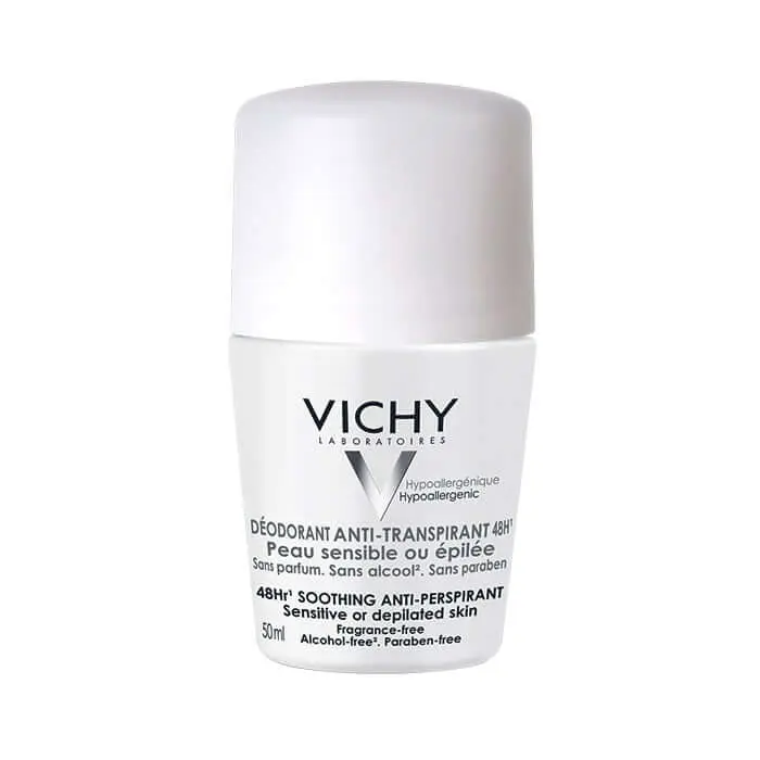 product VICHY DÉODORANT ANTI-TRANSPIRANT BILLE 48H PEAUX SENSIBLES OU EPILÉES 50ML – Image 1