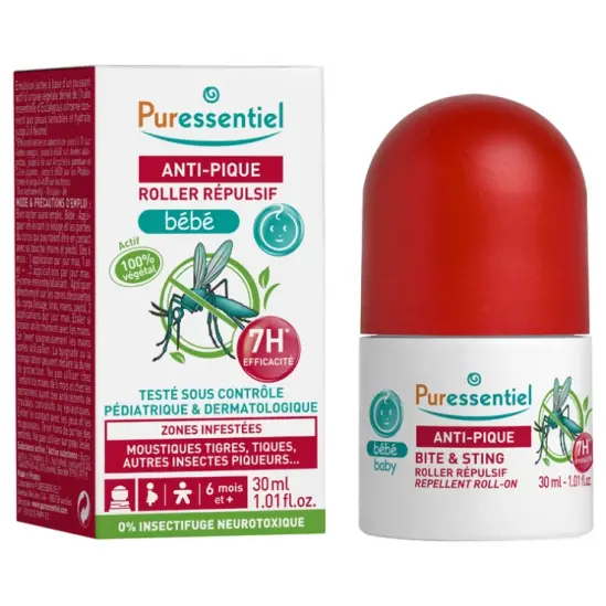 puress-anti-pique-roller-bebe-30ml-1.jpg PURESSENTIEL ANTI PIQUE ROLLER REPULSIF BEBE 30 ML – Image 1