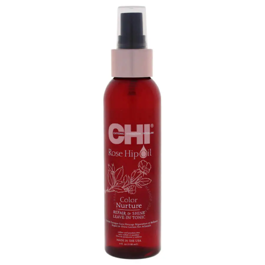 rose-hip-oil-color-nurture-repair-shine-leavein-tonic-by-chi-for-unisex-4-oz-spray-633911772782 CHI - ROSE HIP OIL COLOR NURTURE LEAVE-IN TONIC – Image 1