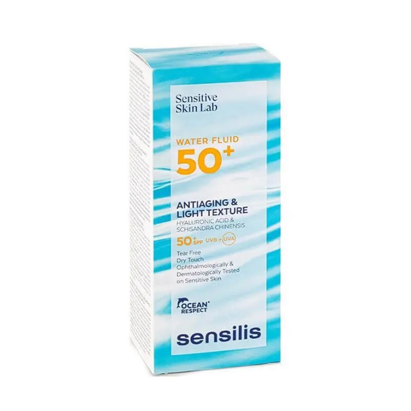 sensilis-sol-50-water-fluid-50-ml SENSILIS SENSITIVE SKIN WATER FLUID INVISIBLE SPF50+ 40ML – Image 1