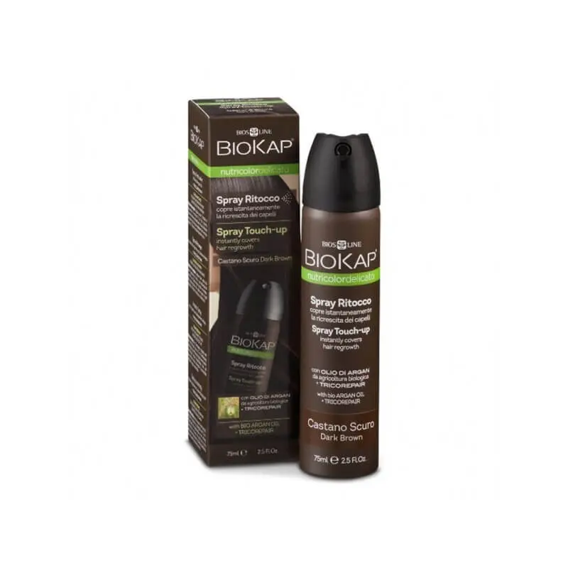 spray-retouche-chatain-fonce-75ml-biokap BIOKAP SPRAY RETOUCHE CHÂTAIN FONCÉ - 75ML – Image 1