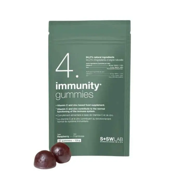 sswlab-sswlab-4-immunity-gummies-126g-42-gummies-gout-framboise-complements-alimentaires SSWLAB 4 IMMUNITY GUMMIES 126G 42 GUMMIES GOUT FRAMBOISE – Image 1