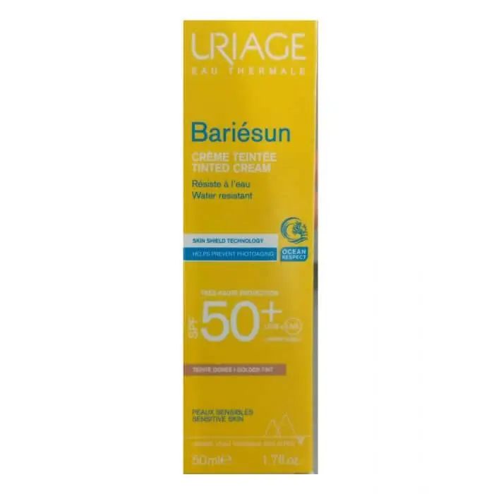 uriage-uriage-bariesun-creme-teintee-spf-50-50ml-doree-solaires URIAGE BARIESUN CREME TEINTEE DOREE SPF50+ 50ML – Image 1