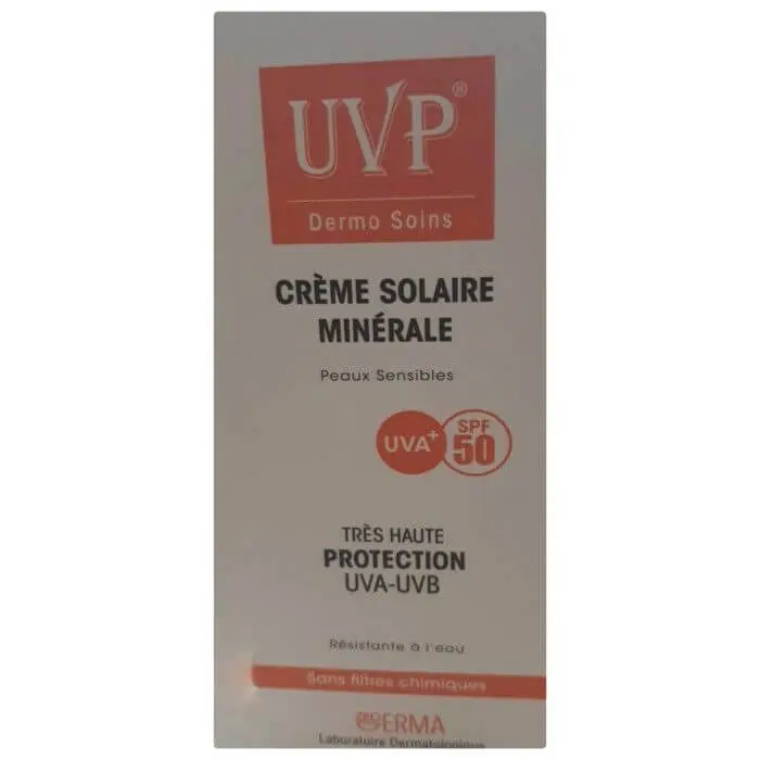 uvp-creme-solaire-minerale-spf-50-50ml-tres-haute-protection-creme-invisible UVP CREME SOLAIRE MINERAL – Image 1