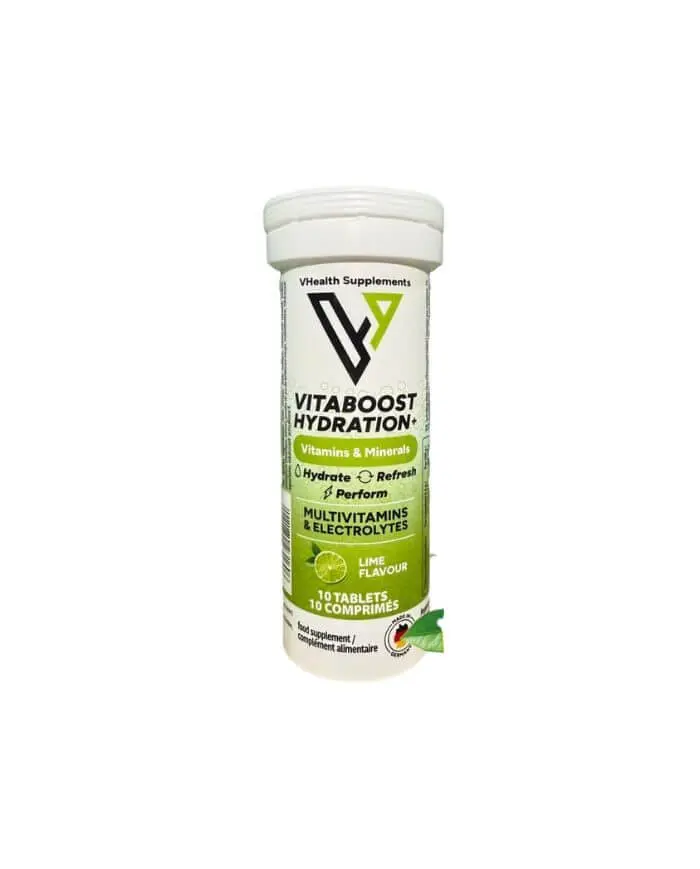 vhealth-vitaboost-hydratation-gout-citron-10-comprimes VHEALTH VITABOOST HYDRATATION+ GOUT CITRON 10 COMPRIMES – Image 1