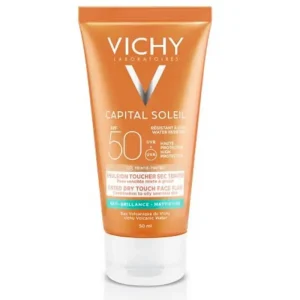 VICHY CAPITAL SOLEIL CRÉME ANTI-BRILLANCE TEINTÉE TOUCHER SEC 50 ML