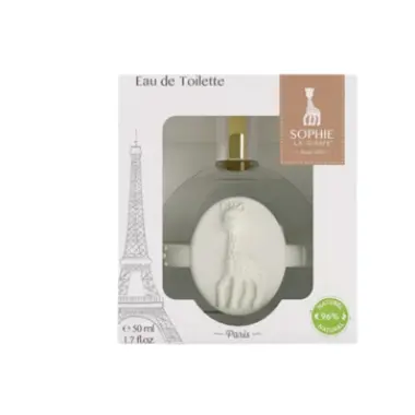 3701392050075universdiscountprixparapharmaciemaroclivraisonmarketvisagecorpscheveux-380x380-1.webp Sophie la Girafe Eau de Toilette 50 ml + Anneau de Dentition – Image 1