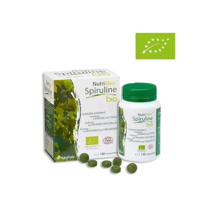 Nutrilair NUTRIMAX SPIRULINE 120 COMPRIMES Nutrilair NUTRIMAX SPIRULINE 120 COMPRIMES – Image 1