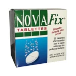 NOVAFIX Tablettes 32 Nettoyage Rapide Prothèses Dentaires Désinfectant Antibactérien Fraîcheur Haleine