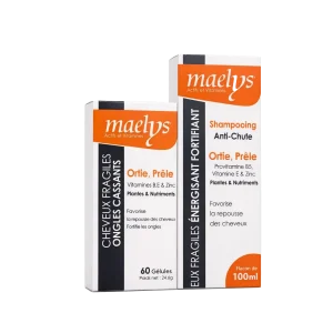 MAELYS ORTIE PRELE OFFRE SHAMPOOING 200ML + SHAMPOING 100ML 100ML+75ML / 100ML+60 Géllules - 100ML+60 Gélules