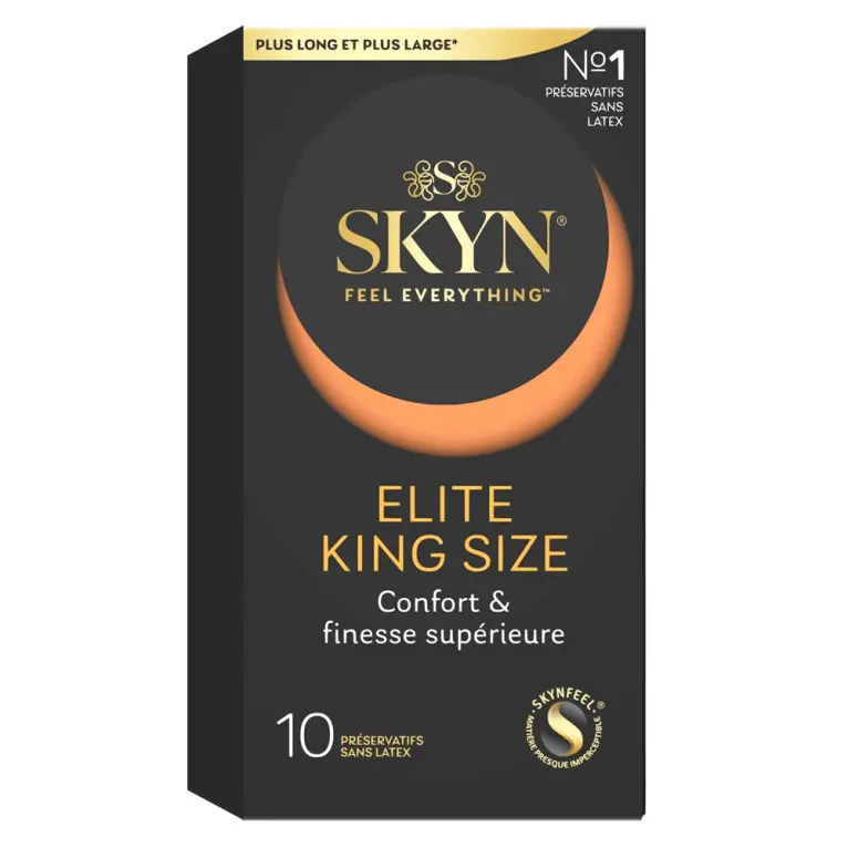 3532281606505 Skyn Elite King Size 10 preservatifs – Image 1