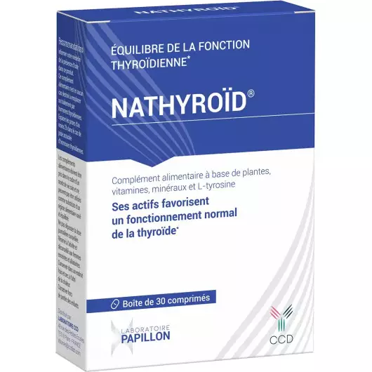 ccd-nathyroid-30-30-comprimes NATHYROID 30 Comprimés - Complément Alimentaire Equilibre de la Fonction Thyroïdienne – Image 1