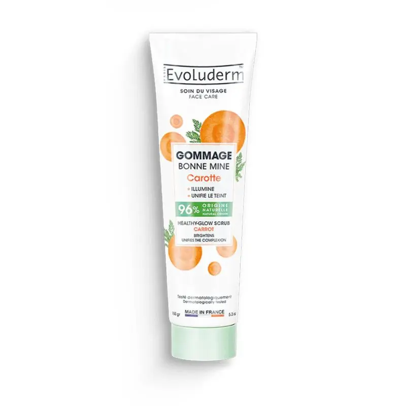 evoluderm-gommage-visage-bonne-mine-carotte EVOLUDERM Gommage visage Bonne Mine Carotte – Image 1