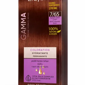 Erayba Gamma Coloration Permanente 7/65 Blond Chocolat Doré – Teinture Cheveux Hydratante 270ml
