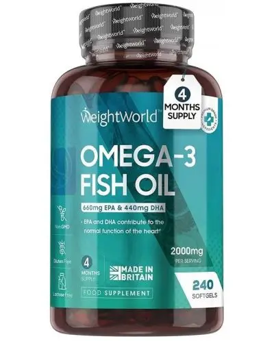 omega-3-fish-oil--240-softgel-kapsuli--weight-world-30 WeightWorld Omega 3 FISH OIL 2000mg 240 Capsule – Image 1