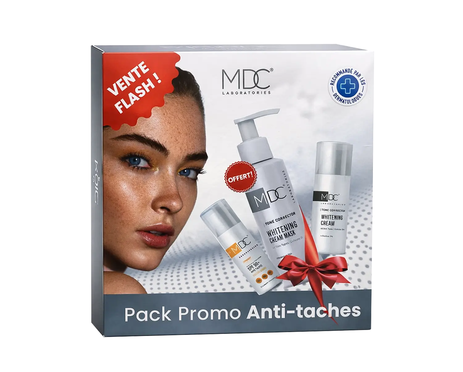 MDC Laboratories – Pack Promo Anti-taches Complet (Crème Éclaircissante + Masque Whitening + SPF 50+) MDC Laboratories – Pack Promo Anti-taches Complet (Crème Éclaircissante + Masque Whitening + SPF 50+)