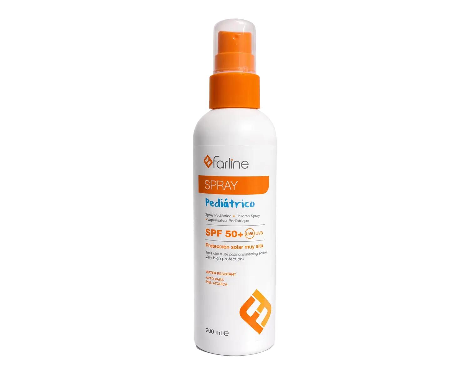 Farline Spray Solaire Pédiatrique SPF 50+ Très Haute Protection – 200 ml Farline Spray Solaire Pédiatrique SPF 50+ Très Haute Protection – 200 ml