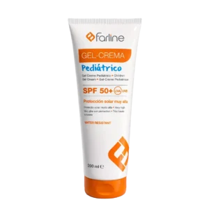 Farline Gel-Crème Solaire Pédiatrique SPF 50+ Très Haute Protection – Enfants – Résistant à l’Eau – 200 ml