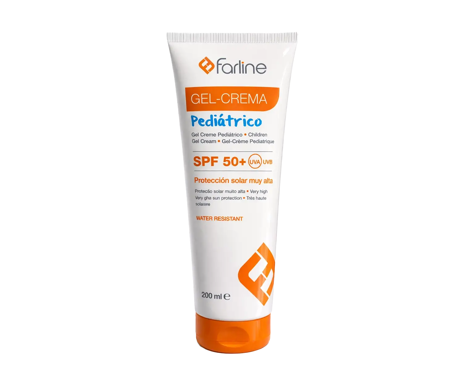 Farline Gel-Crème Solaire Pédiatrique SPF 50+ Très Haute Protection – Enfants – Résistant à l’Eau – 200 ml Farline Gel-Crème Solaire Pédiatrique SPF 50+ Très Haute Protection – Enfants – Résistant à l’Eau – 200 ml