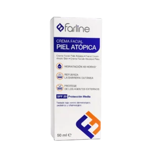 Farline Crème Visage Peau Atopique SPF20 – Hydratation 48h et Protection Cutanée 50 ml