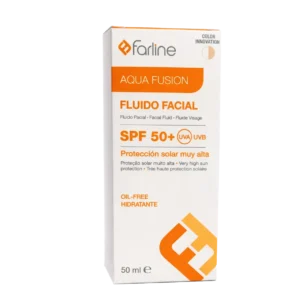 Farline Aqua Fusion Fluide Facial SPF 50+ – Protection Solaire Visage Hydratante Oil-Free 50 ml