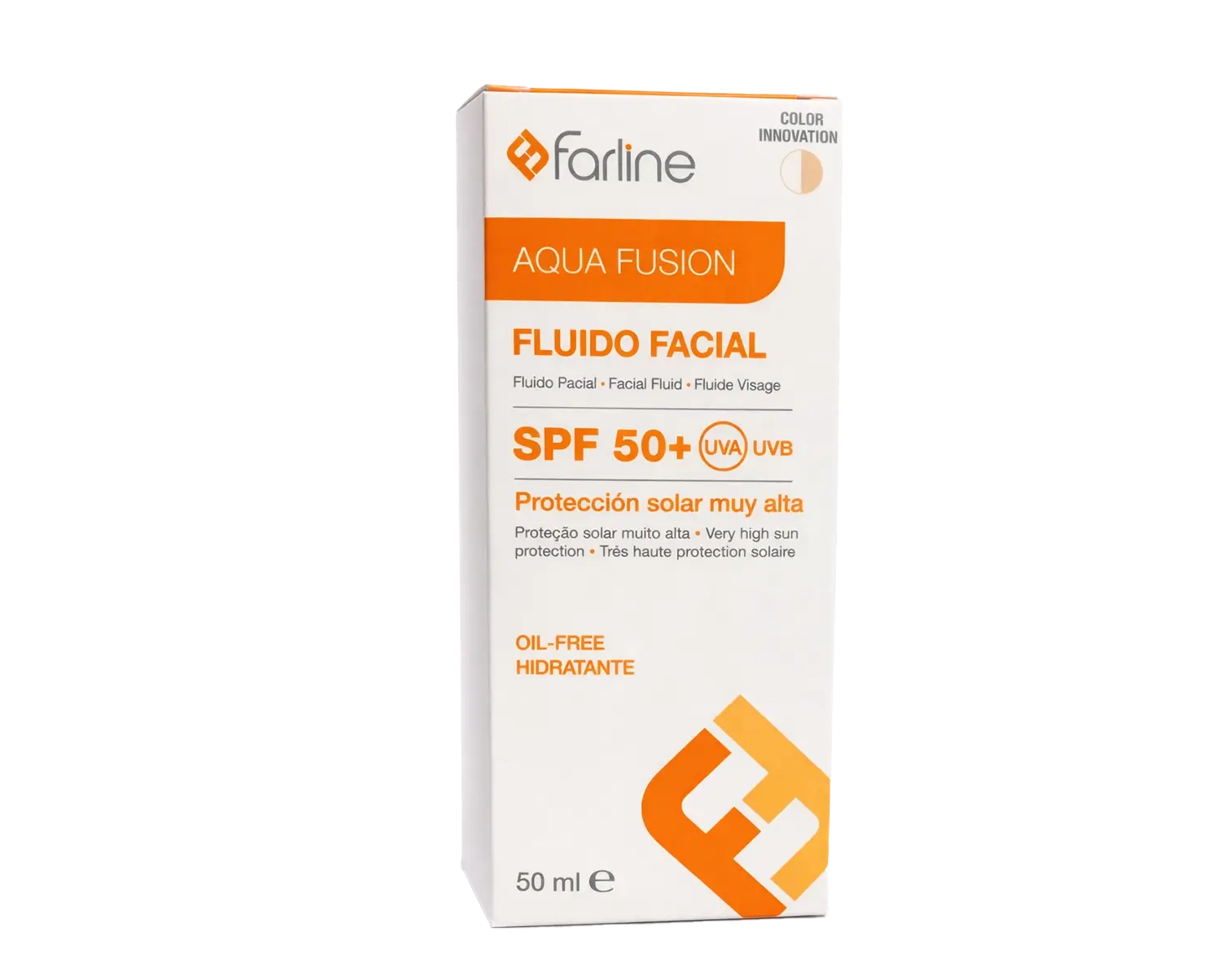 Farline Aqua Fusion Fluide Facial SPF 50+ – Protection Solaire Visage Hydratante Oil-Free 50 ml Farline Aqua Fusion Fluide Facial SPF 50+ – Protection Solaire Visage Hydratante Oil-Free 50 ml