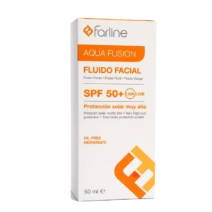Farline Aqua Fusion Fluide Facial SPF 50+ – Écran Solaire Visage Hydratant Oil-Free 50 ml