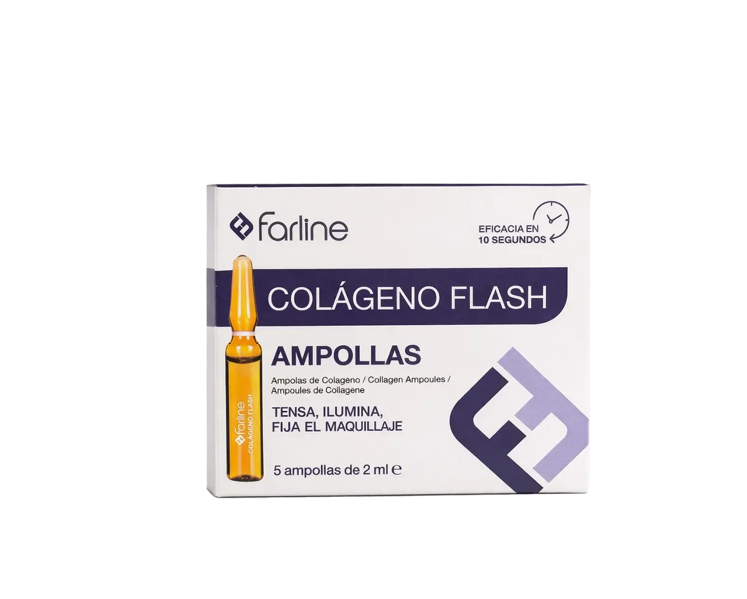Farline Colágeno Flash Ampollas – Ampoules Collagène Effet Lift & Éclat 5 × 2 ml Farline Colágeno Flash Ampollas – Ampoules Collagène Effet Lift & Éclat 5 × 2 ml