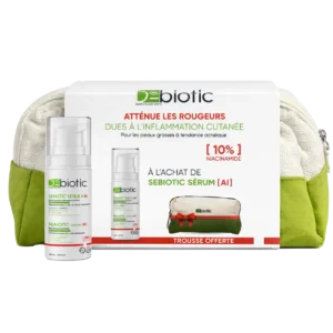 Dbiotic Sebiotic Sérum AI Niacinamide 10% – Soin Anti-Rougeurs + Trousse Offerte