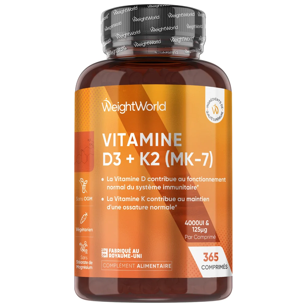 vitamin-d3-plus-k2-240-capsules-fr-front WEIGHTWORLD VEGAN VITAMIN D3+K2 240 COMPRIMES – Image 1