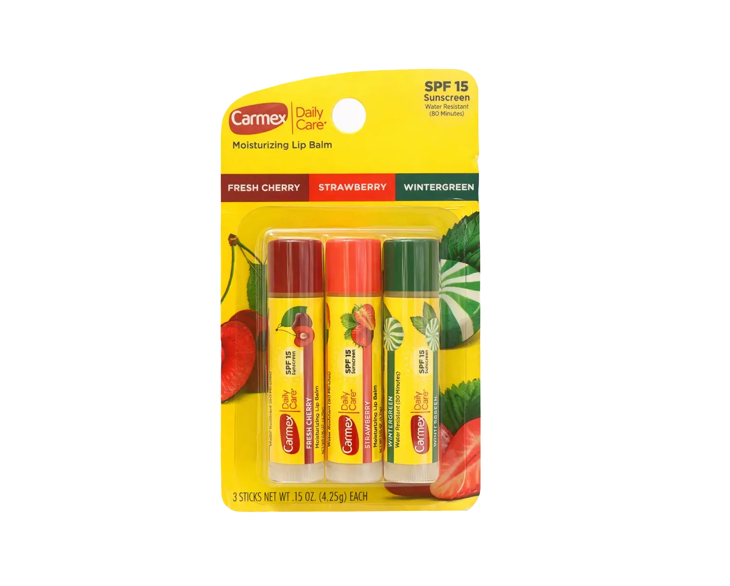 Carmex Daily Care Baume à Lèvres Hydratant SPF15 Trio Carmex Daily Care Baume à Lèvres Hydratant SPF15 Trio