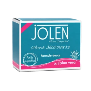 Jolen Crème Décolorante à l’Aloe Vera – Éclaircissement des Poils (Formule Douce)