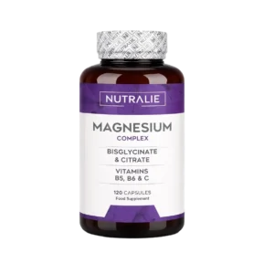 Nutralie Magnesium Complex – Bisglycinate & Citrate + Vitamines B5, B6 & C (120 Capsules)