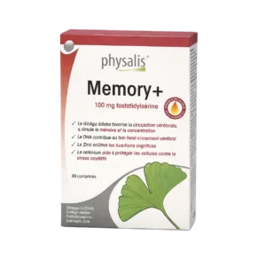 Physalis Memory+ – Complément Alimentaire Mémoire & Concentration 30 Capsules