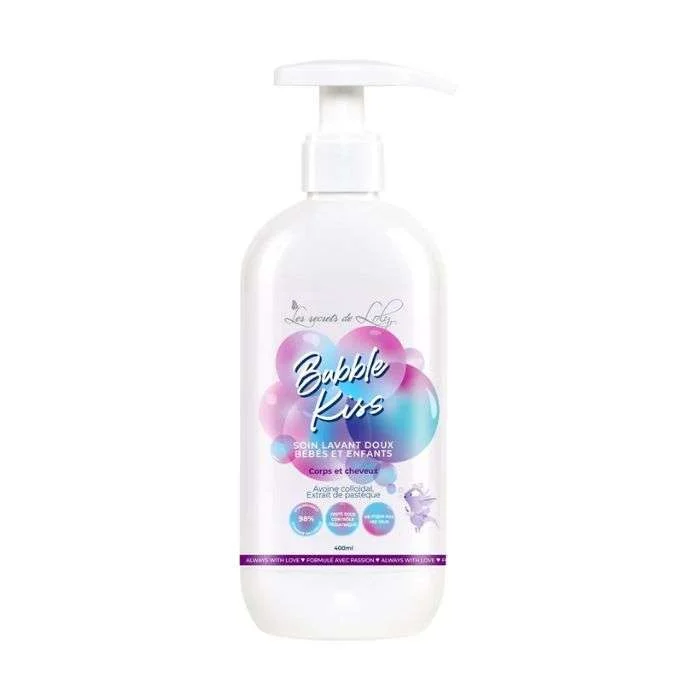 les-secrets-de-loly-les-secrets-de-loly-bubble-kiss-soin-lavant-doux-bebe-et-enfant-400-ml-soins-cheveux-visage-et-corps LES SECRETS DE LOLY BUBBLE KISS SOIN LAVANT DOUX BEBE ET ENFANT 400 ML – Image 1