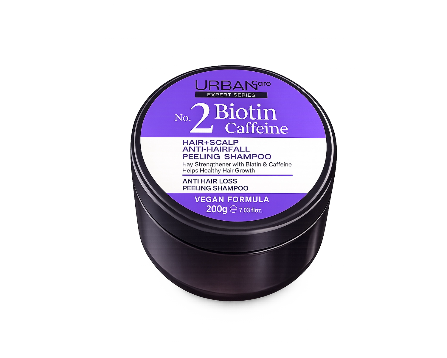 urban-care-no2-biotin-caffeine-hair-scalp-anti-hairfall-peeling-shampoo-200g.webp Urban Care No.2 Biotin Caffeine Hair & Scalp Peeling Shampoo 200g – Image 1